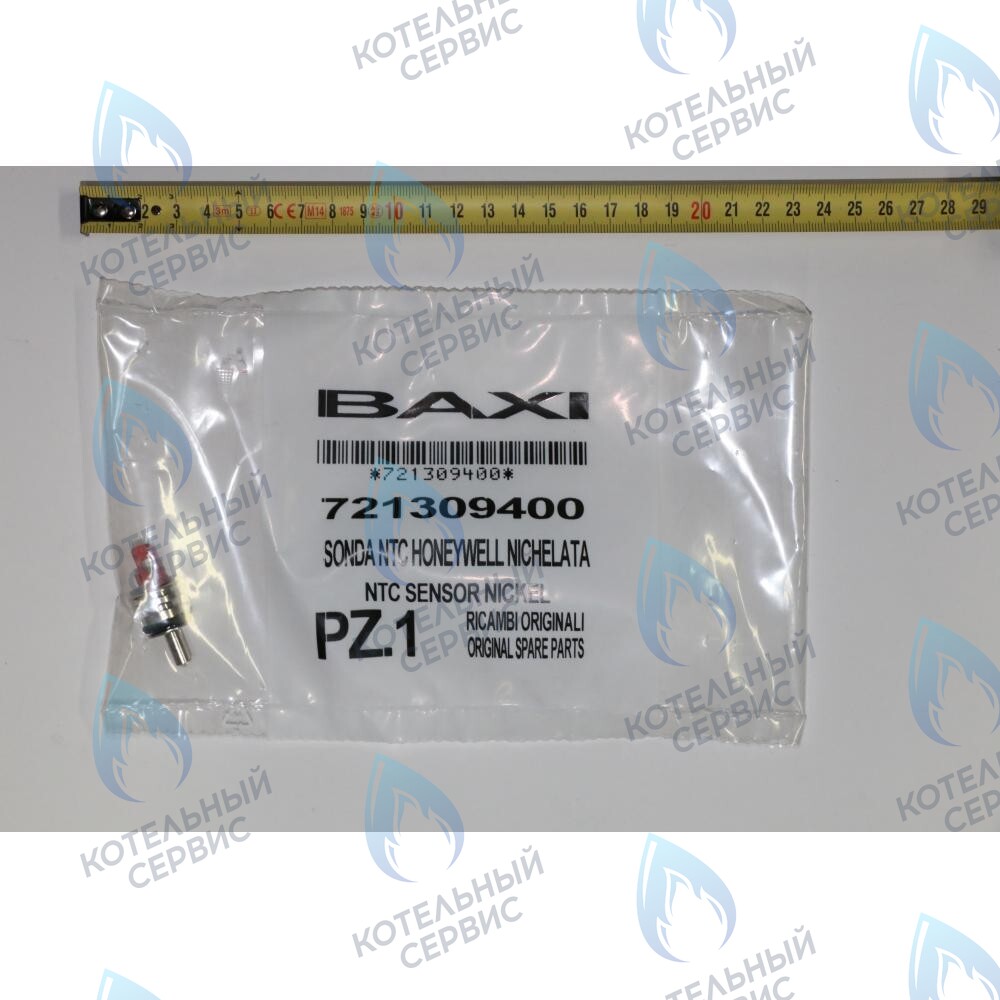 721309400 Датчик температуры ГВС NTC (погружной, клипса) BAXI ECO (Compact, 4s, 5 Compact) FOURTECH (артикул 721309400, 710056200) в Москве