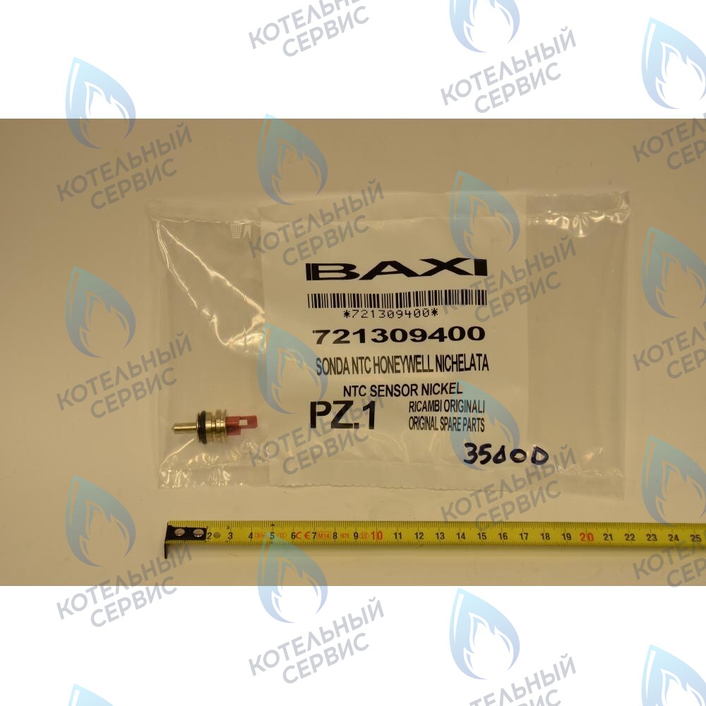 721309400 Датчик температуры ГВС NTC (погружной, клипса) BAXI ECO (Compact, 4s, 5 Compact) FOURTECH (артикул 721309400, 710056200) в Москве